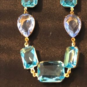 Purple Amethyst Blue Topaz color necklace